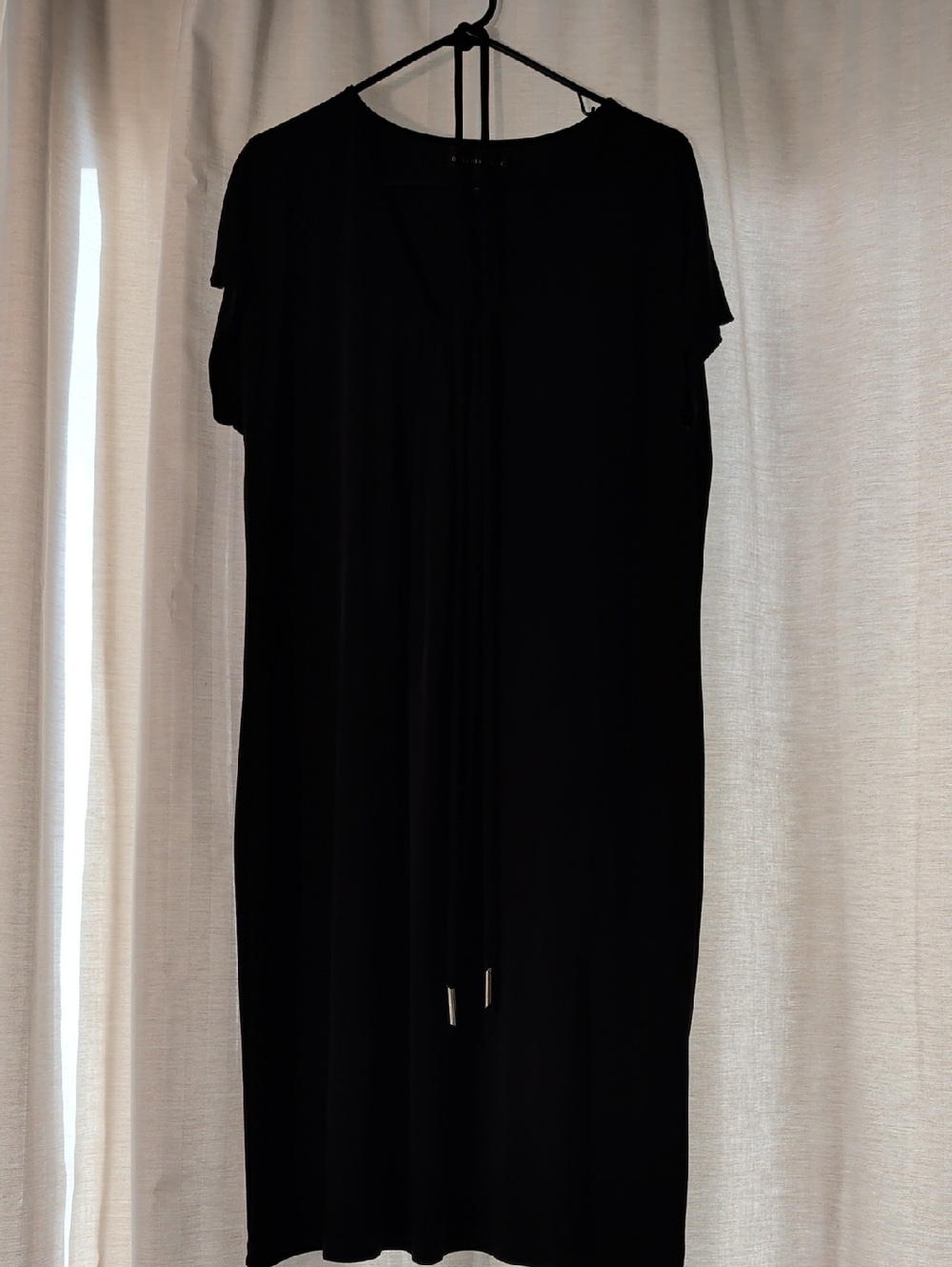 Dana Buchman Black Metallic Sheen Top